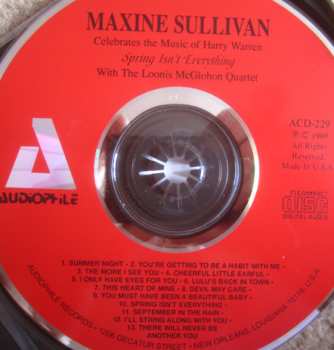 CD Maxine Sullivan: Spring Isn't Everything