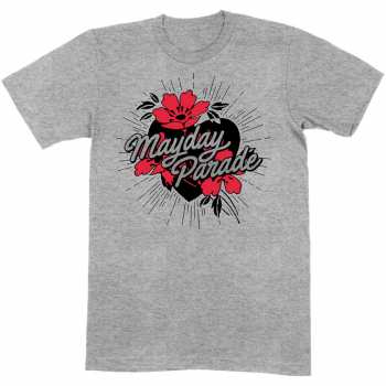 Merch Mayday Parade: T-shirt Heart And Flowers