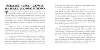 CD Meade "Lux" Lewis: Barrel House Piano