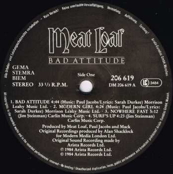 LP Meat Loaf: Bad Attitude