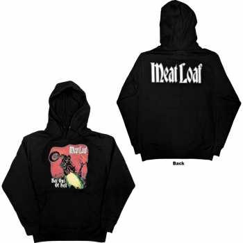 Marchandises Meat Loaf: Meat Loaf Unisex Pullover Hoodie: Bat Out Of Hell (back Print) (small) S