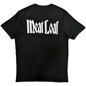 Marchandises Meat Loaf: Meat Loaf Unisex T-shirt: Bat Out Of Hell Cover (back Print) (small) S
