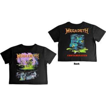 Marchandises Megadeth: Megadeth Ladies Crop Top: Contaminated (back Print) (small) S
