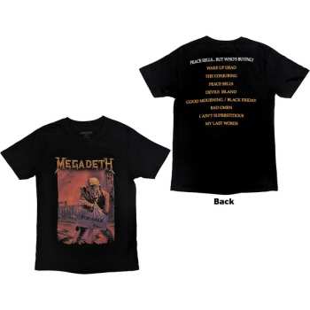 Marchandises Megadeth: Megadeth Unisex T-shirt: Peace Sells Album Cover (back Print) (small) S