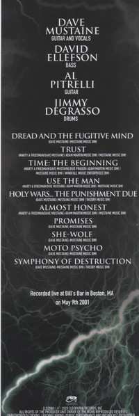 LP Megadeth: Unplugged In Boston LTD | PIC