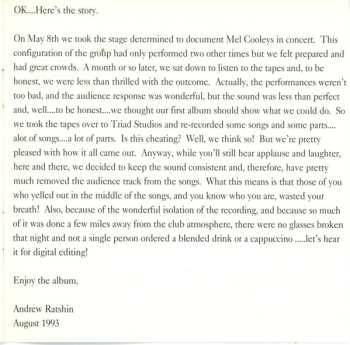 CD Mel Cooleys: Live(?) In Seattle