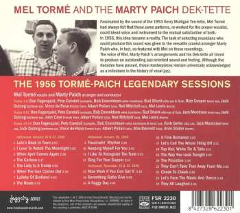 CD Mel Tormé: The 1956 Tormé-Paich Legendary Sessions