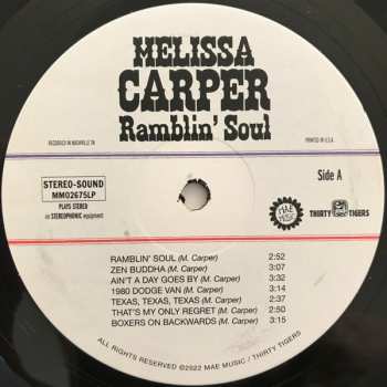 LP Melissa Carper: Ramblin’ Soul