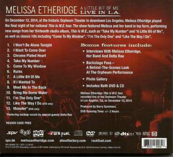 CD/DVD Melissa Etheridge: A Little Bit Of ME: Live In L.A.