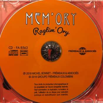 CD Mem'Ory: Ragtim'Ory