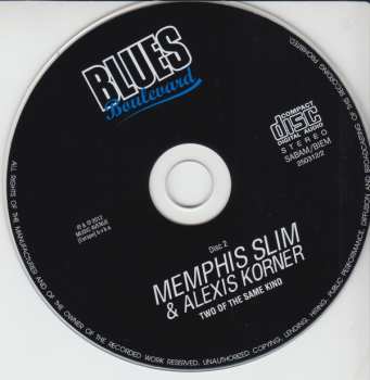 2CD Memphis Slim: Two Of The Same Kind