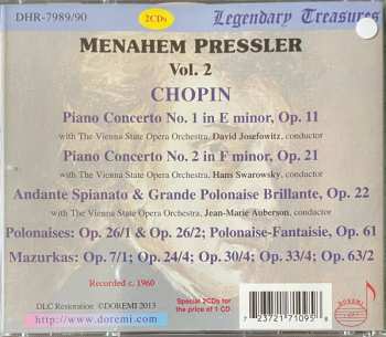 2CD Frédéric Chopin: Vol.2: Piano Concertos No.1 & No.2 , Polonaises, Mazurkas