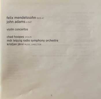 CD John Adams: Violin Concertos