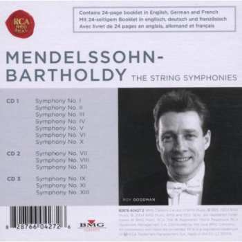 3CD/Coffret Felix Mendelssohn-Bartholdy: The String Symphonies