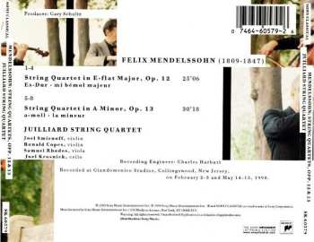 CD Felix Mendelssohn-Bartholdy: String Quartet No. 1, Op. 12 / String Quartet No. 2, Op. 13