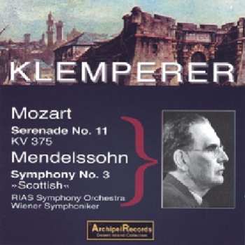 Album Mendelssohn / Klemperer: Sinfonie 3 Mozart Serenade