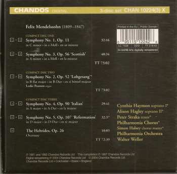 3CD/Coffret Philharmonia Chorus:  Symphonies