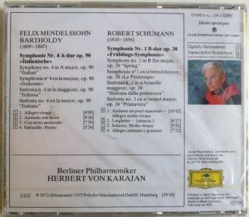 CD Robert Schumann: Symphonie Nr.4  "Italienische" / Symphonie Nr.1 "Frühlings-Symphonie"