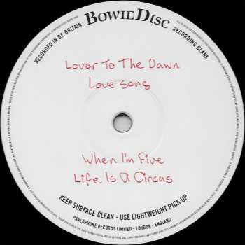 LP/Coffret David Bowie: Mercury Demos