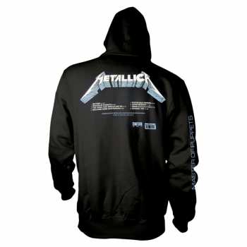 Marchandises Metallica: Mikina S Kapucí Master Of Puppets Tracks S