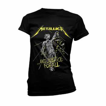 Merch Metallica: T-shirt Femmes And Justice For All Tracks (black)