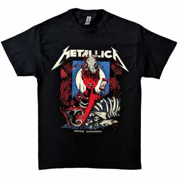 Marchandises Metallica: Metallica Unisex T-shirt: Enter Sandman Poster (small) S
