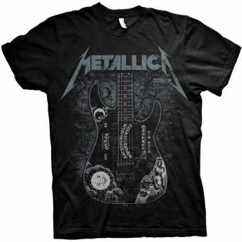 Merch Metallica: T-shirt Hammett Ouija Guitar 