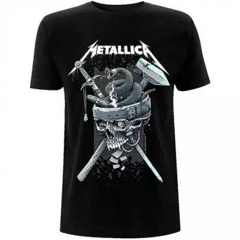 T-shirt History White Logo Metallica 