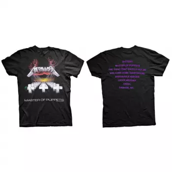 T-shirt Master Of Puppets Tracks