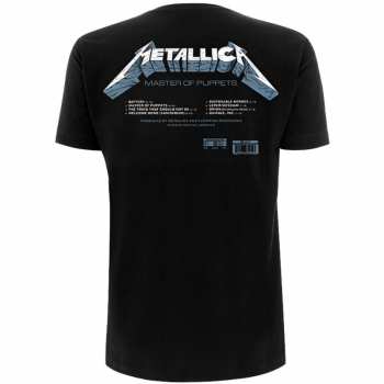 Marchandises Metallica: Tričko Master Of Puppets Tracks  S