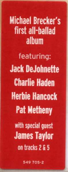 2LP Michael Brecker: Nearness Of You - The Ballad Book