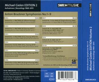 10CD/Coffret Anton Bruckner: Symphonies No.1-9, Michael Gielen Edition Vol. 2 1968-2013