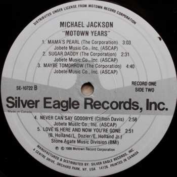 3LP Michael Jackson: The Motown Years ...His Greatest Hits