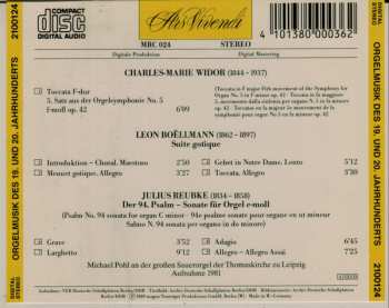 CD Michael Pohl: Die Sauerorgel Der Thomaskirche Leipzig - Michael Pohl Spielt Werke Von Widor, Boellmann Und Reubke
