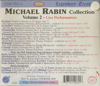 3CD/Coffret Michael Rabin: Collection Vol.2 . Violin Concertos (Live Performances)
