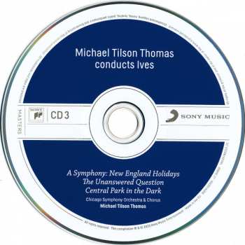 4CD/Coffret The Chicago Symphony Orchestra: Michael Tilson Thomas Conducts Ives