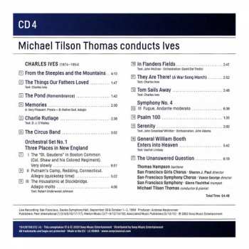 4CD/Coffret The Chicago Symphony Orchestra: Michael Tilson Thomas Conducts Ives