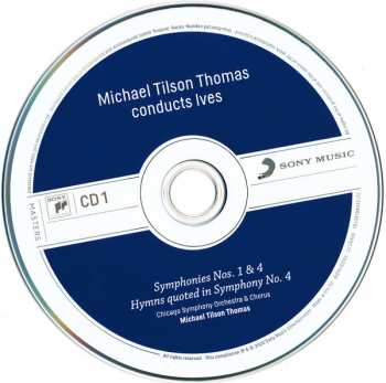 4CD/Coffret The Chicago Symphony Orchestra: Michael Tilson Thomas Conducts Ives