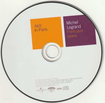 CD Michel Legrand Et Son Trio: Paris Jazz Piano