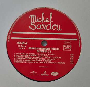 2LP Michel Sardou: Enregistrement Public Olympia 1973