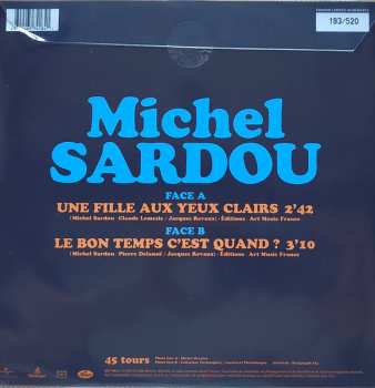 EP Michel Sardou: Une Fille Aux Yeux Clairs LTD | NUM | PIC