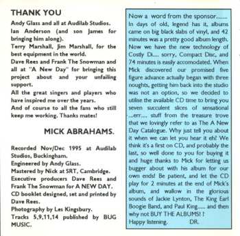 CD Mick Abrahams: "One"