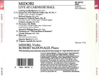 CD Midori Goto: Live At Carnegie Hall