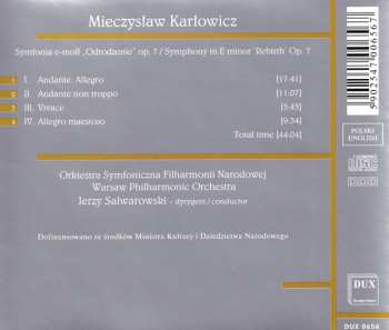 CD Mieczysław Karłowicz: Symphony In E Minor 'Rebirth' Op. 7