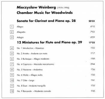 CD Mieczysław Weinberg: Chamber Music For Woodwinds