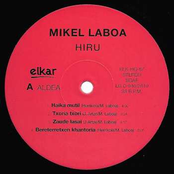 2LP Mikel Laboa: Bat-Hiru