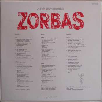 3LP/Coffret Mikis Theodorakis: Zorbas
