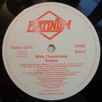 3LP/Coffret Mikis Theodorakis: Zorbas