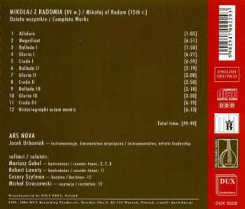 CD Mikołaj Z Radomia: Mikołaj Z Radomia (XV W.) - Dzieła Wszystkie | Complete Works