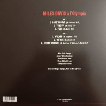 LP Miles Davis: à l'Olympia LTD